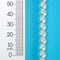 6 Packs of 6mm x 6mm Round Pearl Glass Bead 8 Inch Strand Pack of 3